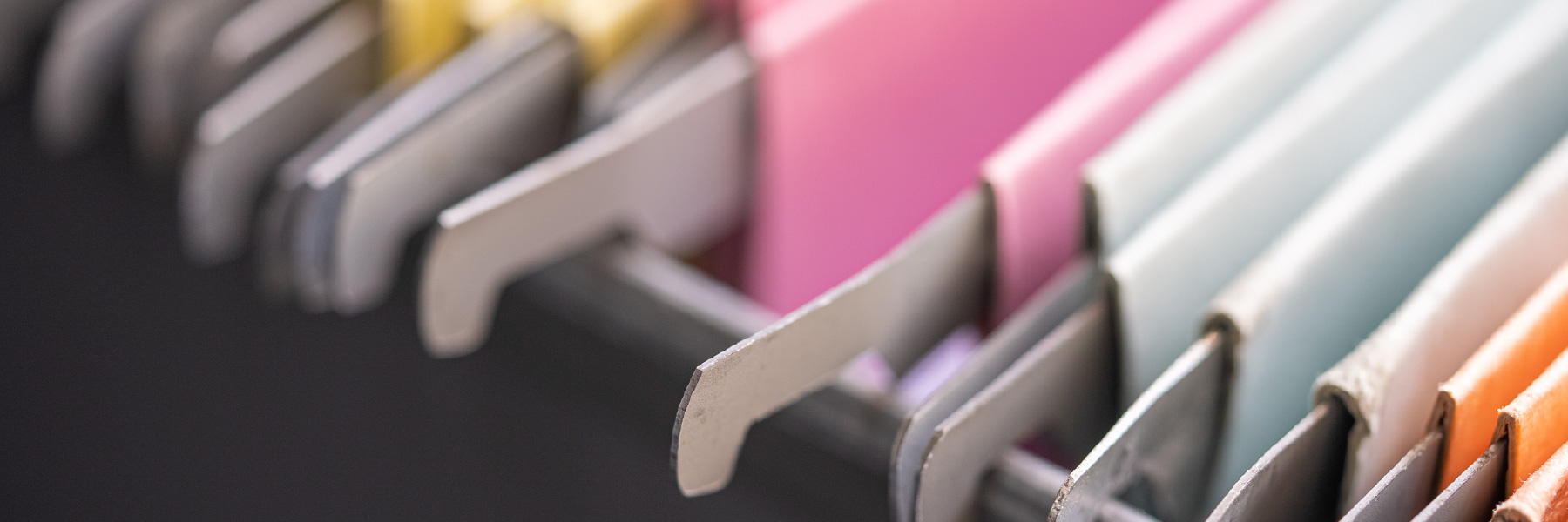 Colorful folders.